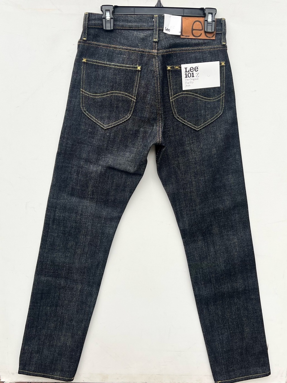 Nwt Lee 101z Men’s Slim Straight Dark Indigo Jeans 32 28 dry raw 21oz